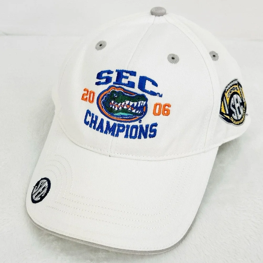 Florida‎ Gators The Game 2006 SEC Champs Hat Cap Adjustable Strap White NCAA